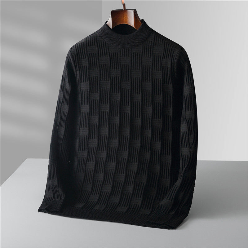 Pull Tricot Theodore Willow Fermo Avec Motif Câble Et Col Rond Classique Pour Un Style Intemporel