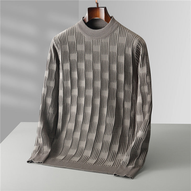 Pull Tricot Theodore Willow Fermo Avec Motif Câble Et Col Rond Classique Pour Un Style Intemporel