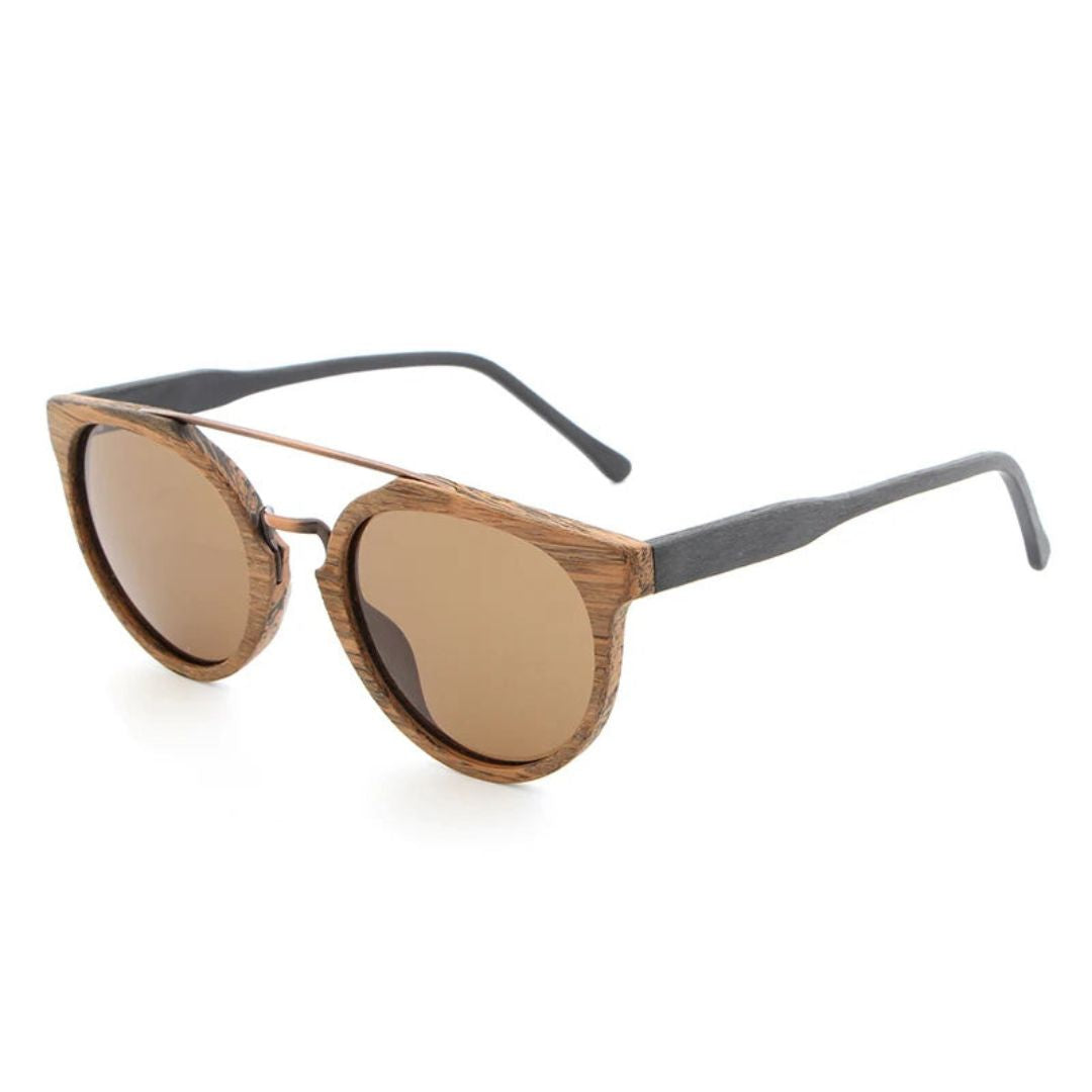Lunettes De Soleil Polarisées Timberline En Monture Bois Léger Confort Et Protection UV400 Pour Toutes Occasions