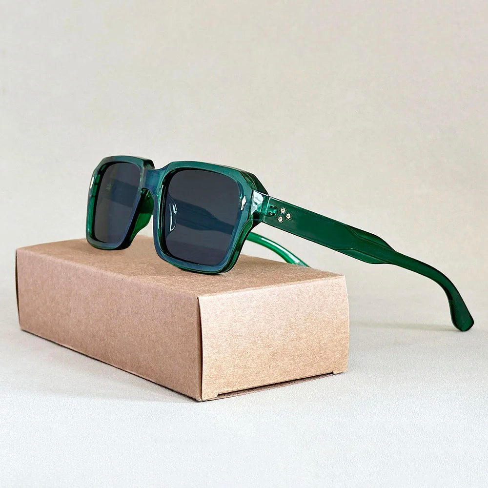 Lunettes De Soleil Carrées Timeless Vision Moderne En Polycarbonate Lentilles TAC UV400 Anti Reflet Photochromiques