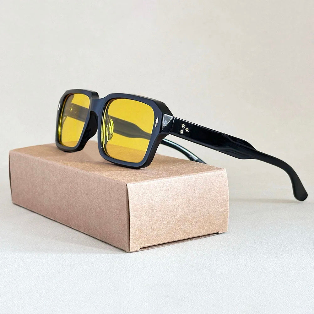 Lunettes De Soleil Carrées Timeless Vision Moderne En Polycarbonate Lentilles TAC UV400 Anti Reflet Photochromiques