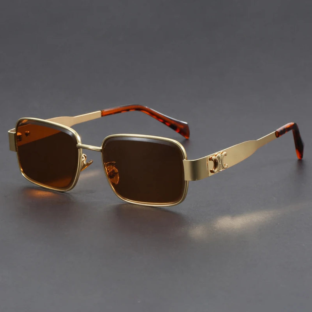 Lunettes De Soleil Titan Edge Métal Ultralégères Monture Rectangulaire Design Moderne Et Confortable