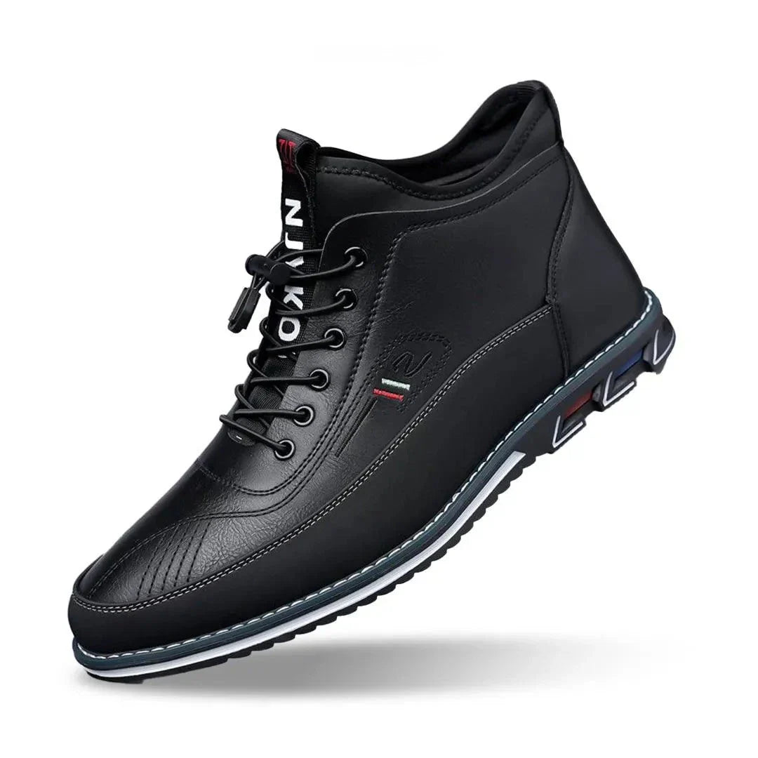 Baskets Montantes Titan Confort Durable Cuir Résistant Hydrofuge Amorti Pour Marche Travail Et Découverte