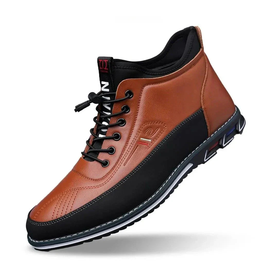 Baskets Montantes Titan Confort Durable Cuir Résistant Hydrofuge Amorti Pour Marche Travail Et Découverte