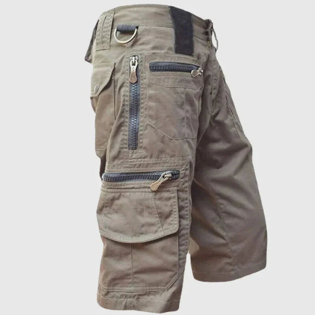 Shorts Cargo Tactiques Titan Multi Zip Pour Homme Poches Sécurisées Et Coton Respirant Pour Aventure En Plein Air