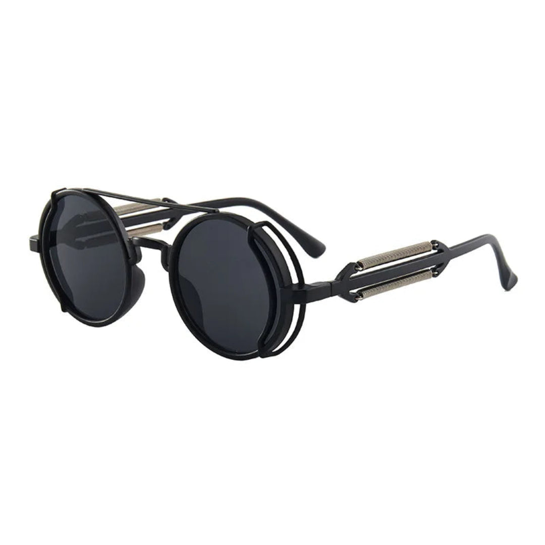 Lunettes de Soleil Rondes Tobias UV400 Verres Résistants aux Rayures Confort Ergonomique Style Vintage