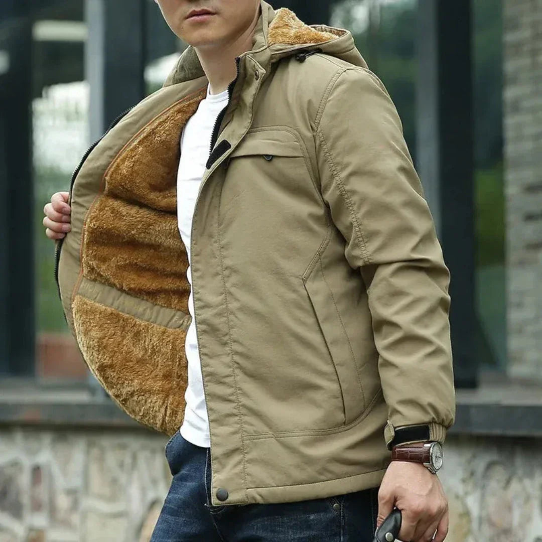 Veste Tobias Imperméable Doublée Polaire Avec Capuche Ajustable Pour Hiver Confortable Et Chaude