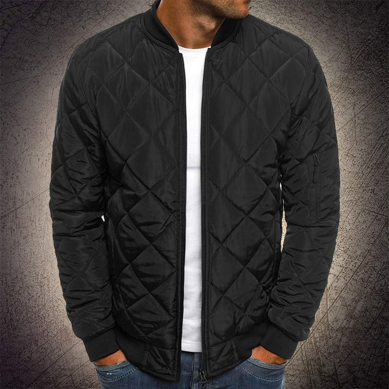 Veste Bomber Matelassée Légère Pour Homme Adam Détails De Matelassage Moderne Par Amawinc
