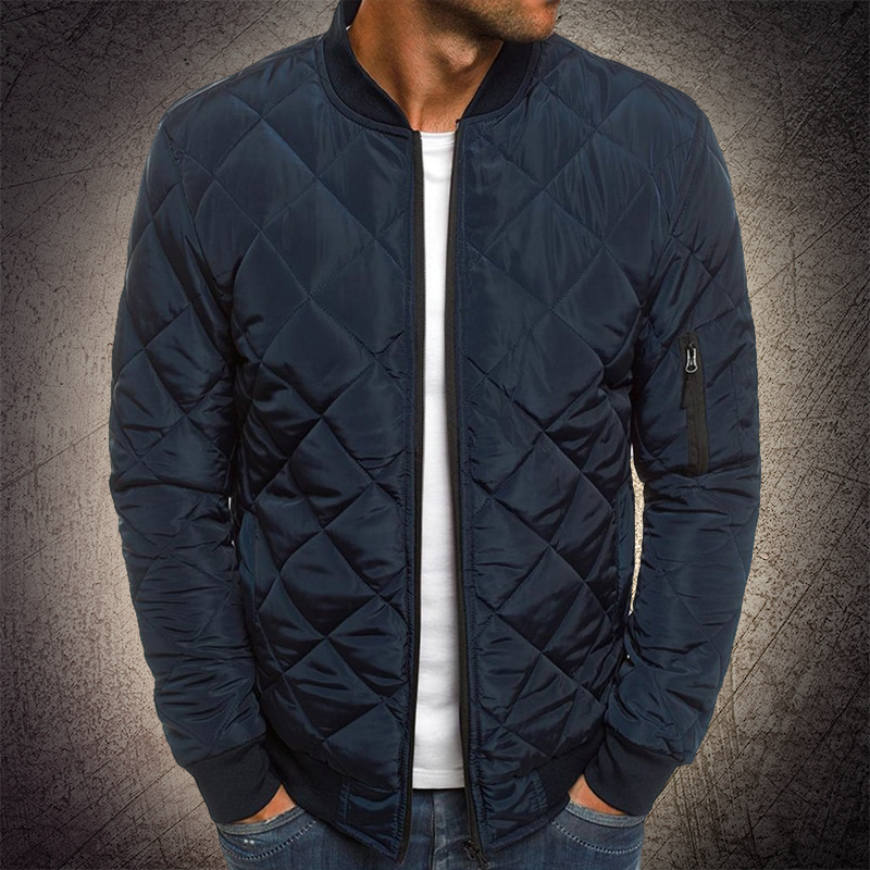 Veste Bomber Matelassée Légère Pour Homme Adam Détails De Matelassage Moderne Par Amawinc