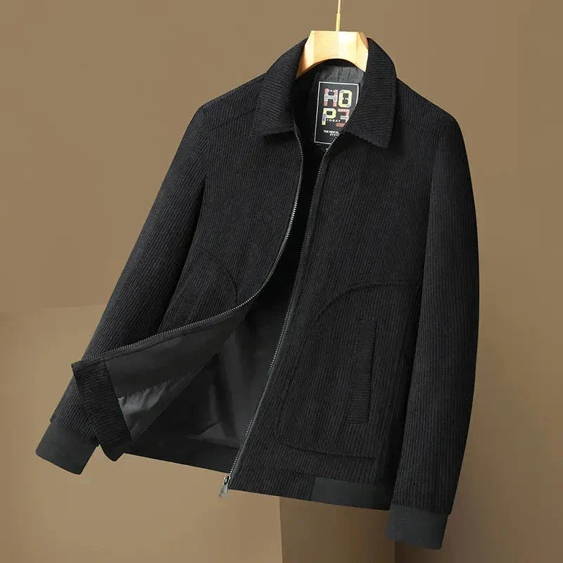 Veste Tom En Velours Côtelé Pour Homme Amawinc Col Rabattu Coupe Ajustée Premium De Qualité