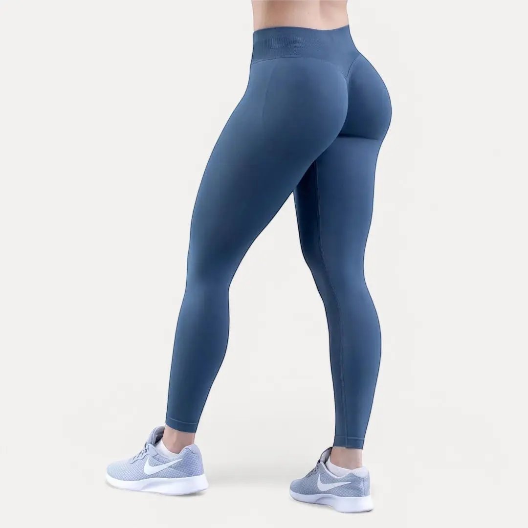 Leggings De Compression Taille Haute Sans Couture Effet Scrunch Pour Fesses Liftées Sculptées Confort Toute La Journée