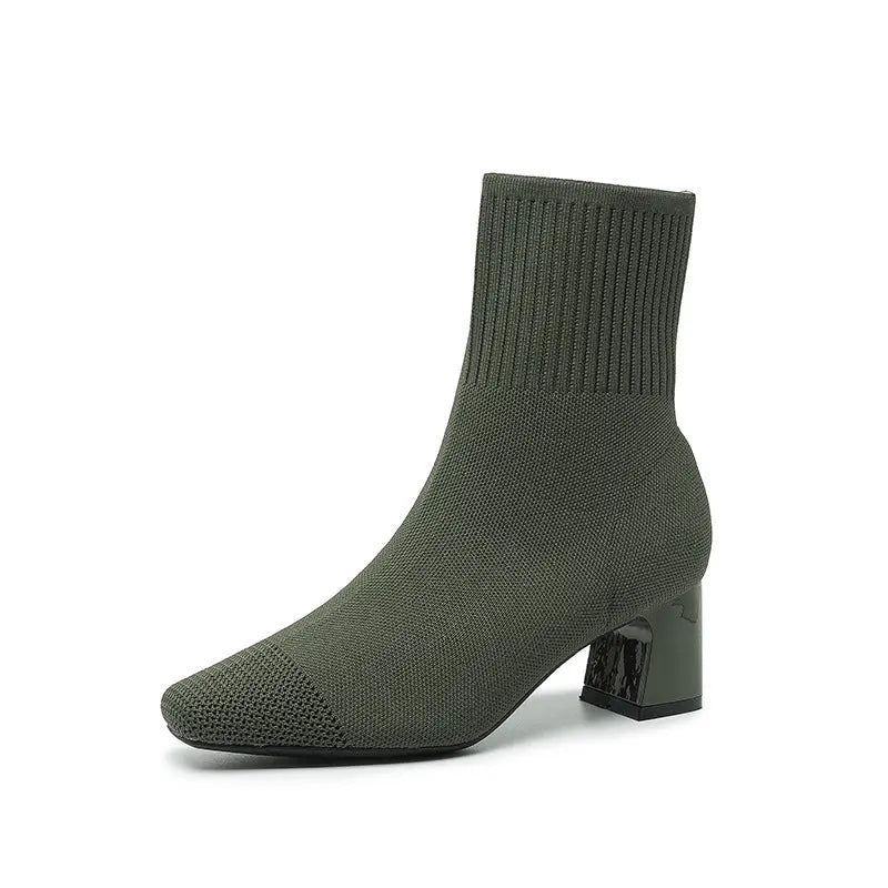 Bottes Hautes À Chaussette Pour Femmes Amawinc Confortables Et Tendance Pour Le Quotidien