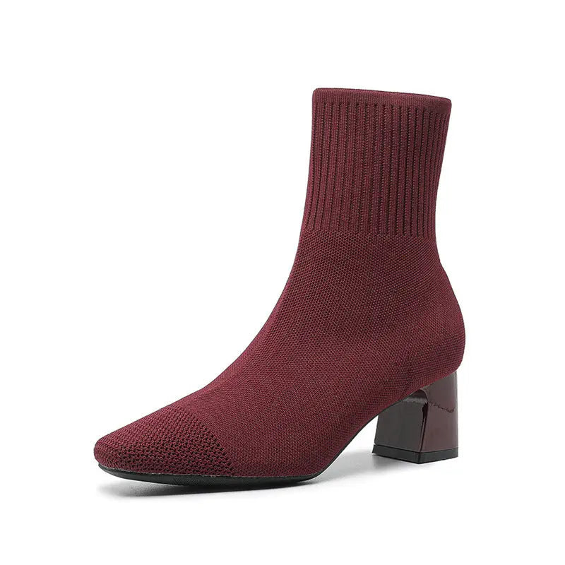 Bottes Hautes À Chaussette Pour Femmes Amawinc Confortables Et Tendance Pour Le Quotidien