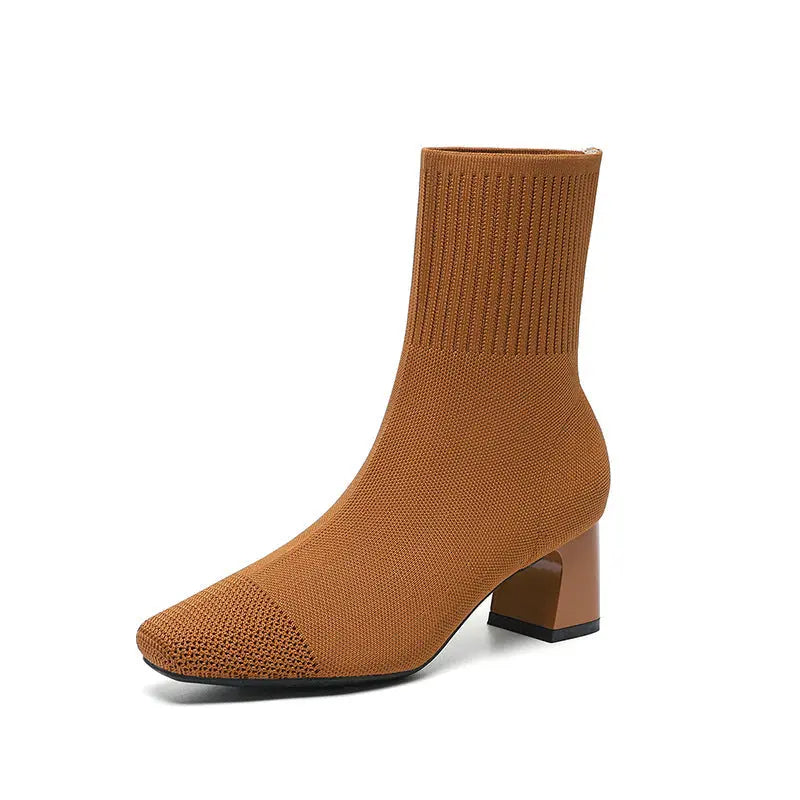 Bottes Hautes À Chaussette Pour Femmes Amawinc Confortables Et Tendance Pour Le Quotidien