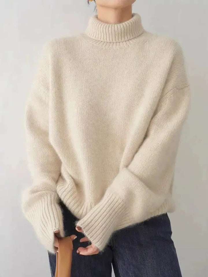 Pull Col Roulé Pour Femme Amawinc Confortable Et Polyvalent Pour Le Quotidien Avec Silhouette Épurée