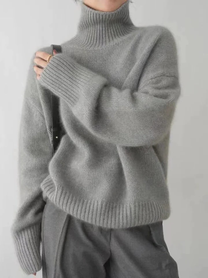 Pull Col Roulé Pour Femme Amawinc Confortable Et Polyvalent Pour Le Quotidien Avec Silhouette Épurée