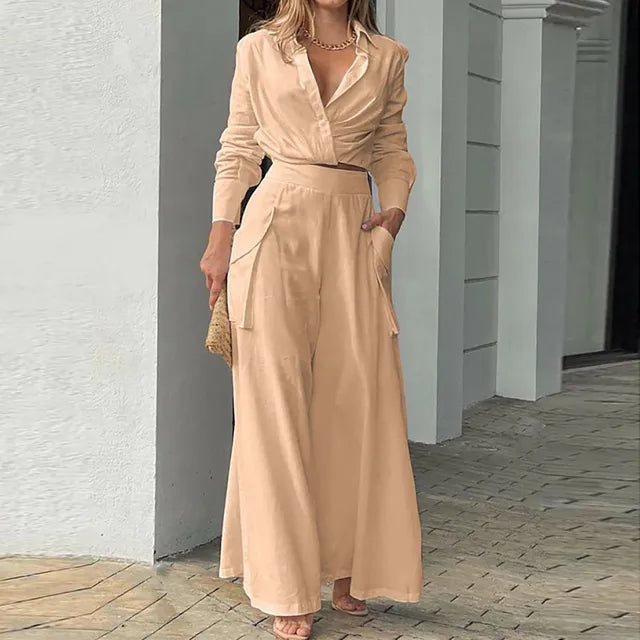Amy: Elegantes Oberteil- und Hosenset