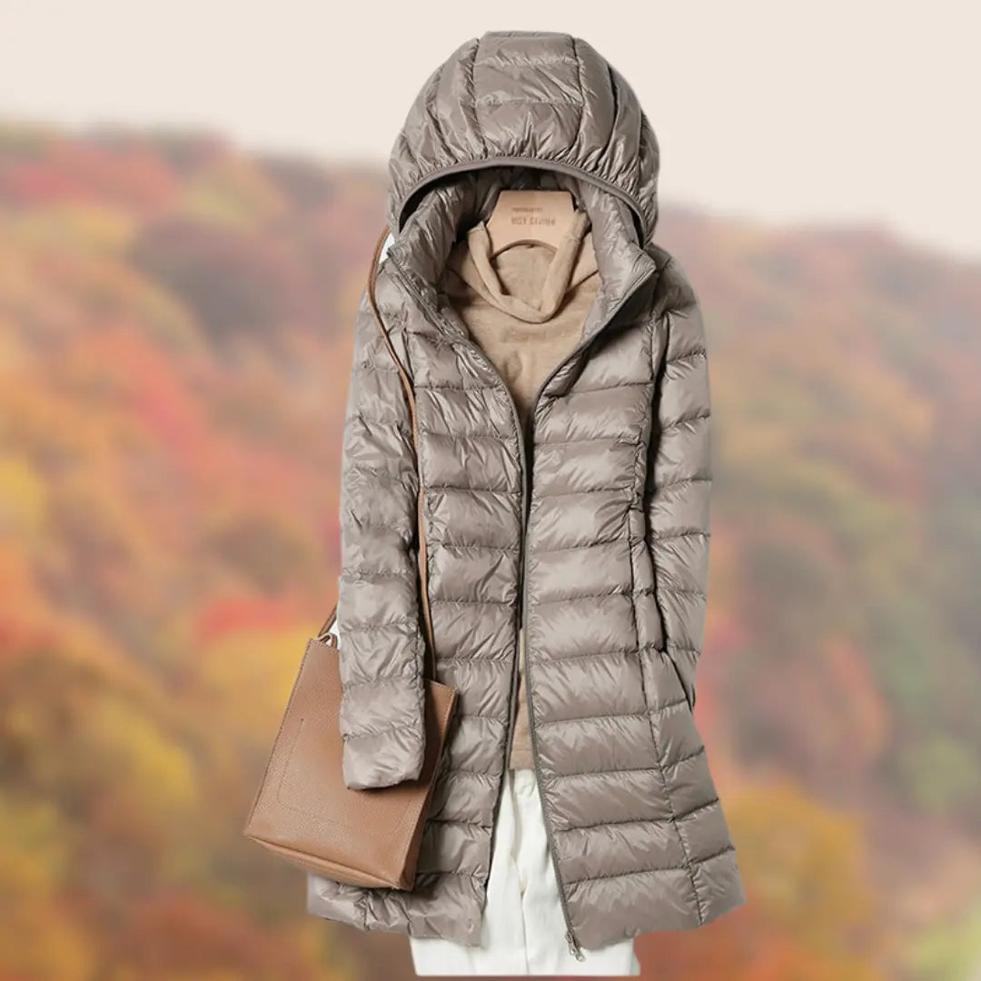 Doudoune Légère À Capuche Pour Femme Élégante Et Chaude Polyvalente Pour Toutes Saisons Idéale Pour Plein Air Et Ville