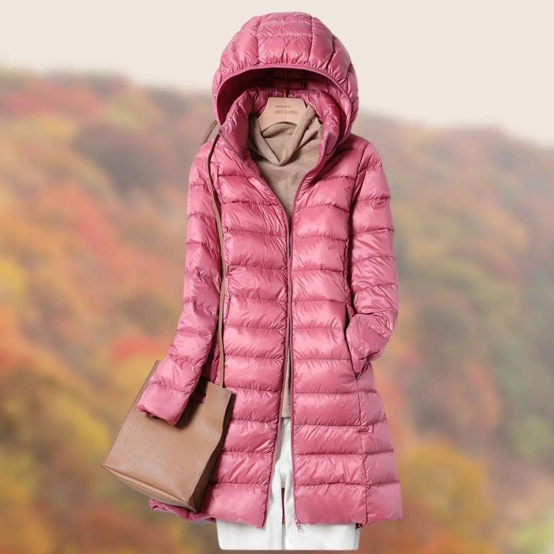 Doudoune Légère À Capuche Pour Femme Élégante Et Chaude Polyvalente Pour Toutes Saisons Idéale Pour Plein Air Et Ville