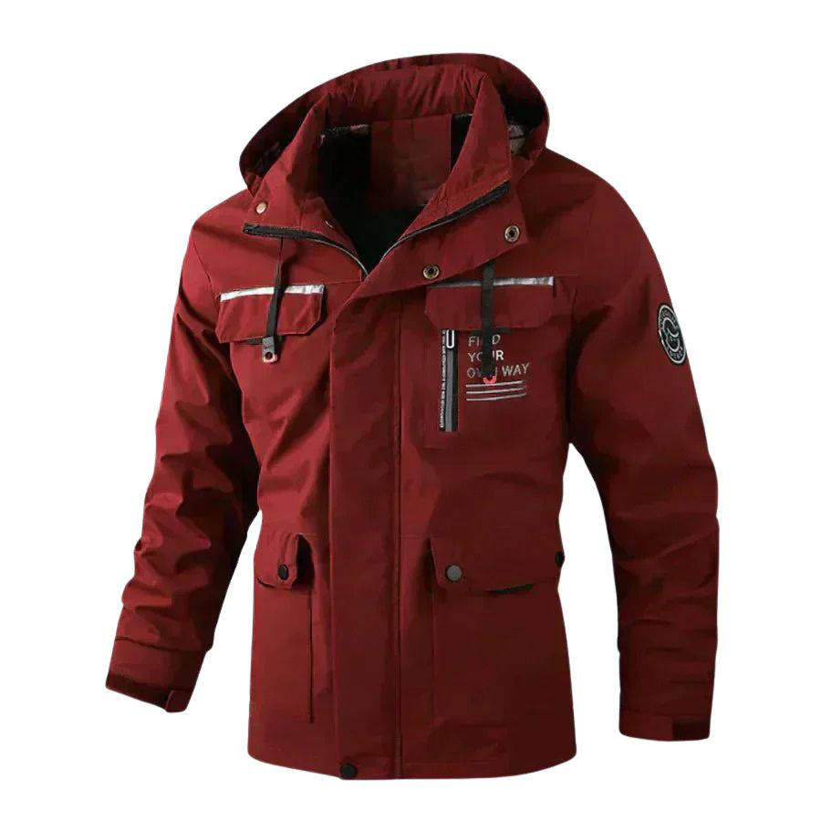 Veste D'Hiver Légère Pour Homme Avec Poches Amawinc Polyester Résistante Au Vent Pour Confort Toute La Journée