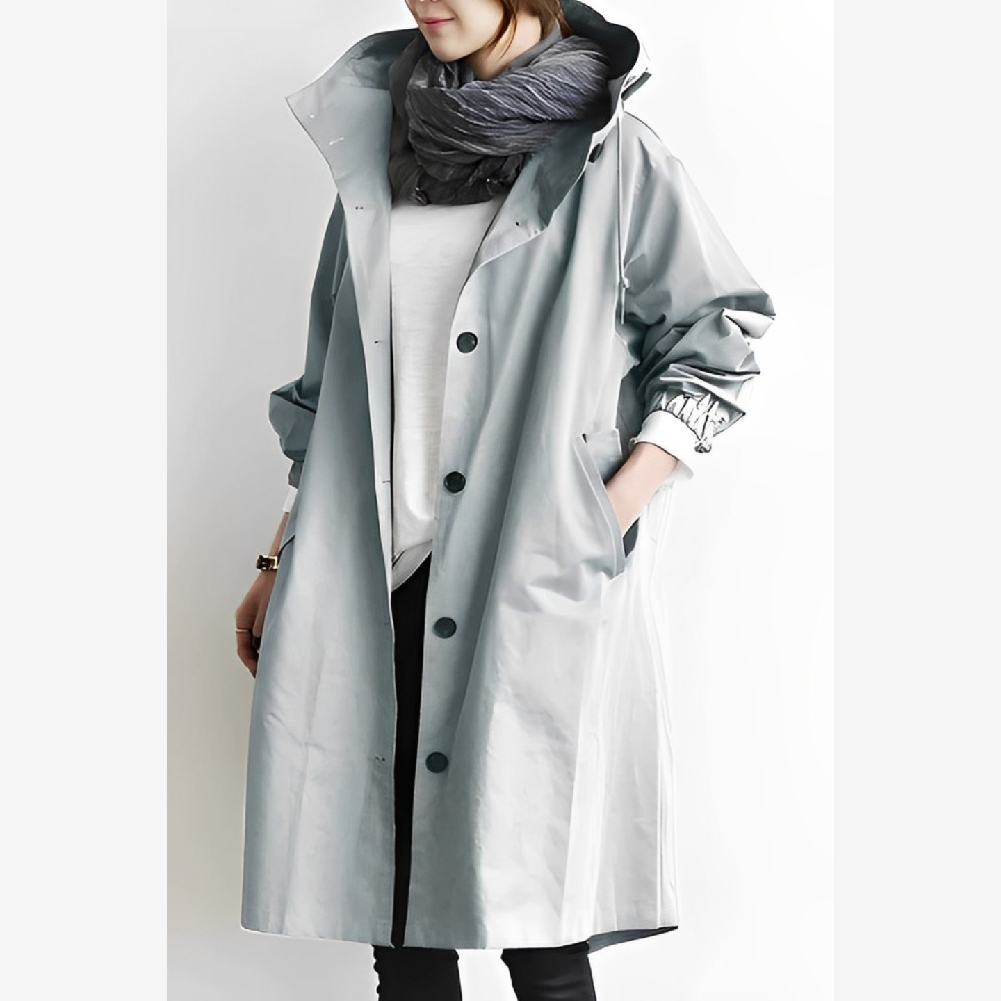 DuraCoat Langer Windbreaker mit Kapuze