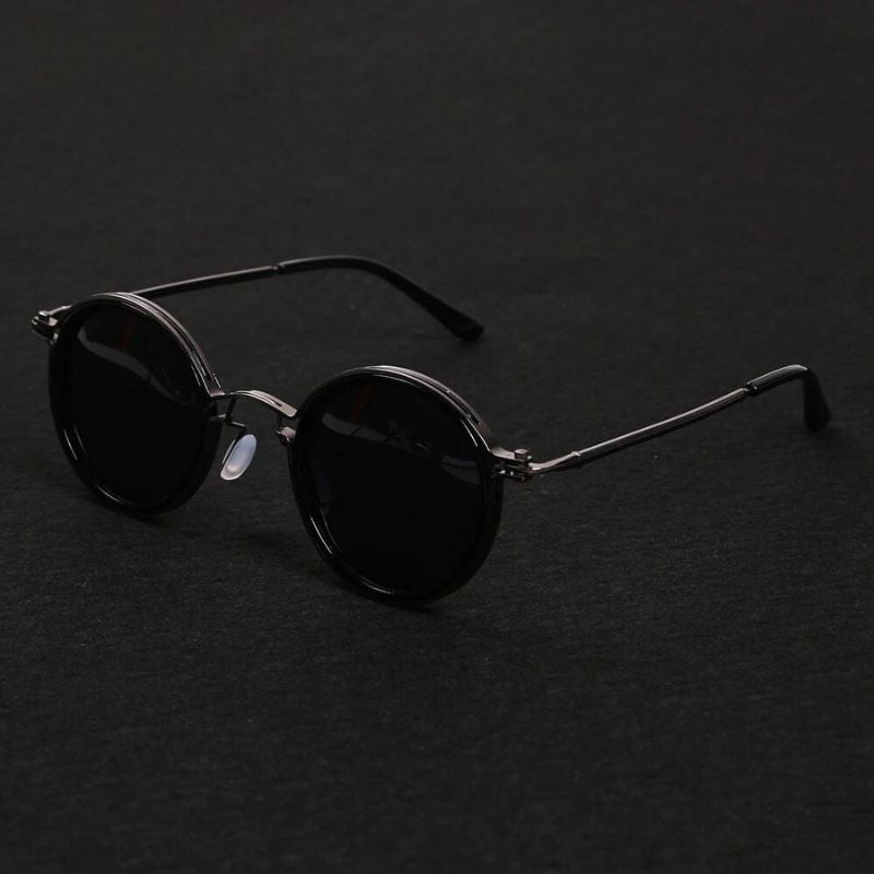 Lunettes De Soleil Evand Verres Onyx Noirs Et Monture Dorée UV400 Protection Durable Et Élégante