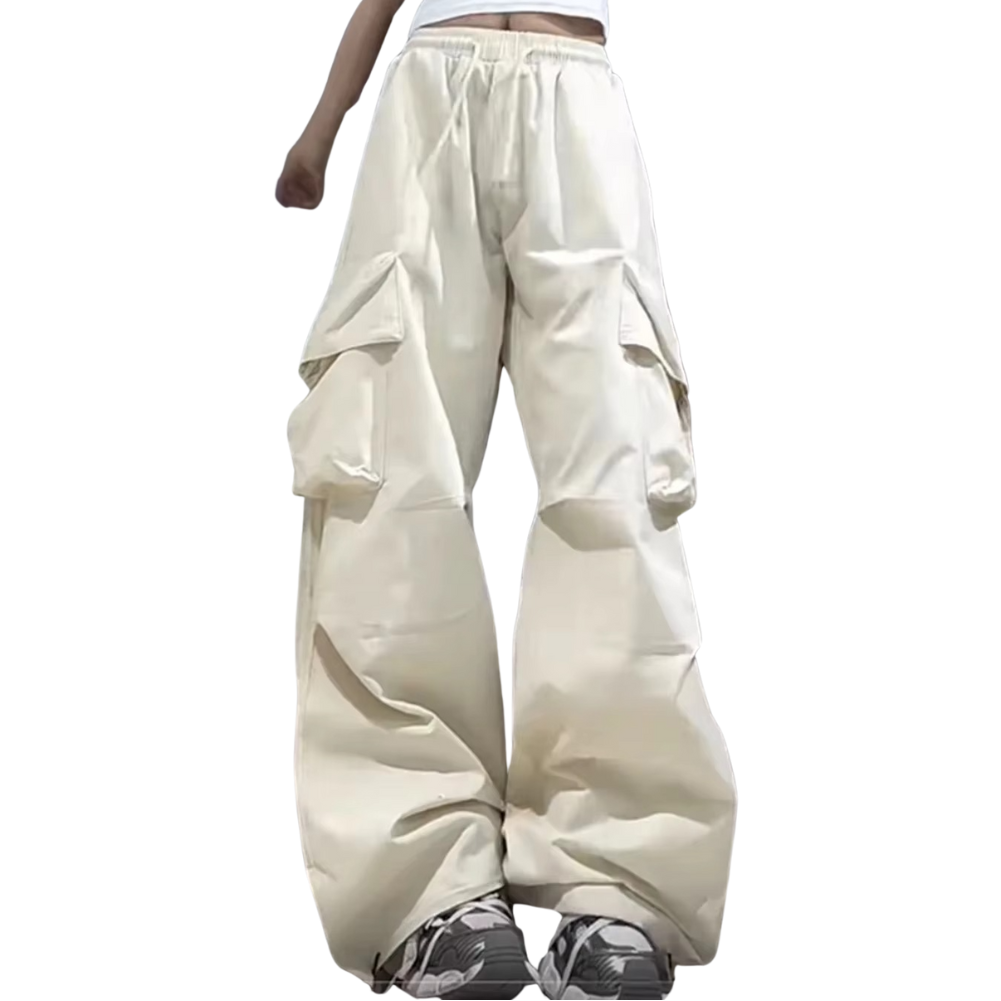 Amawinc Pantalon Baggy Pour Femme Avec Poches Cargo Confort Ultra Tout Au Long De La Journée Coupe Loose