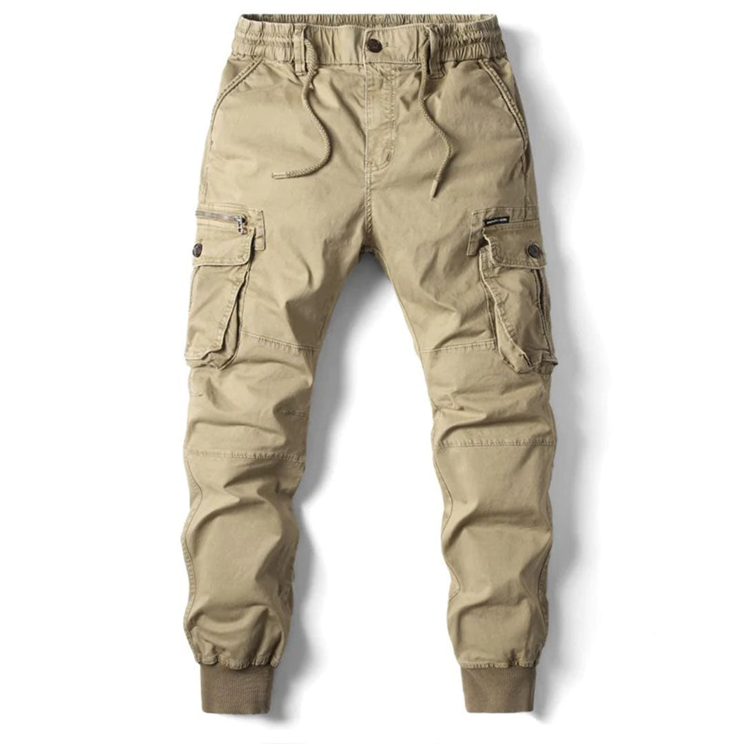 Amawinc Joseph Pantalon Jogger Décontracté Homme À Taille Élastique Avec Poches Cargo Pour Tous Les Jours