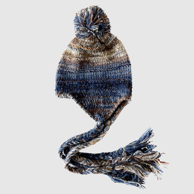 Valentina Rossi Aurora Rêves Bonnet Tricoté Artisanal Fait Main Pour L'Hiver Avec Chaleur Et Couleur