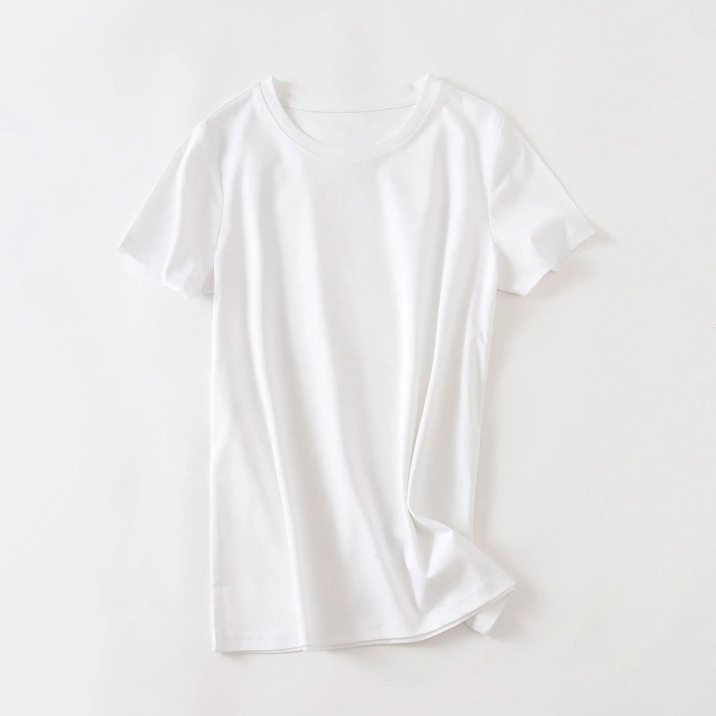 T Shirt Minimaliste Valentina Rossi Collection Luxe Confort Extrême Surface Douce Look Épuré Pour Toutes Occasions