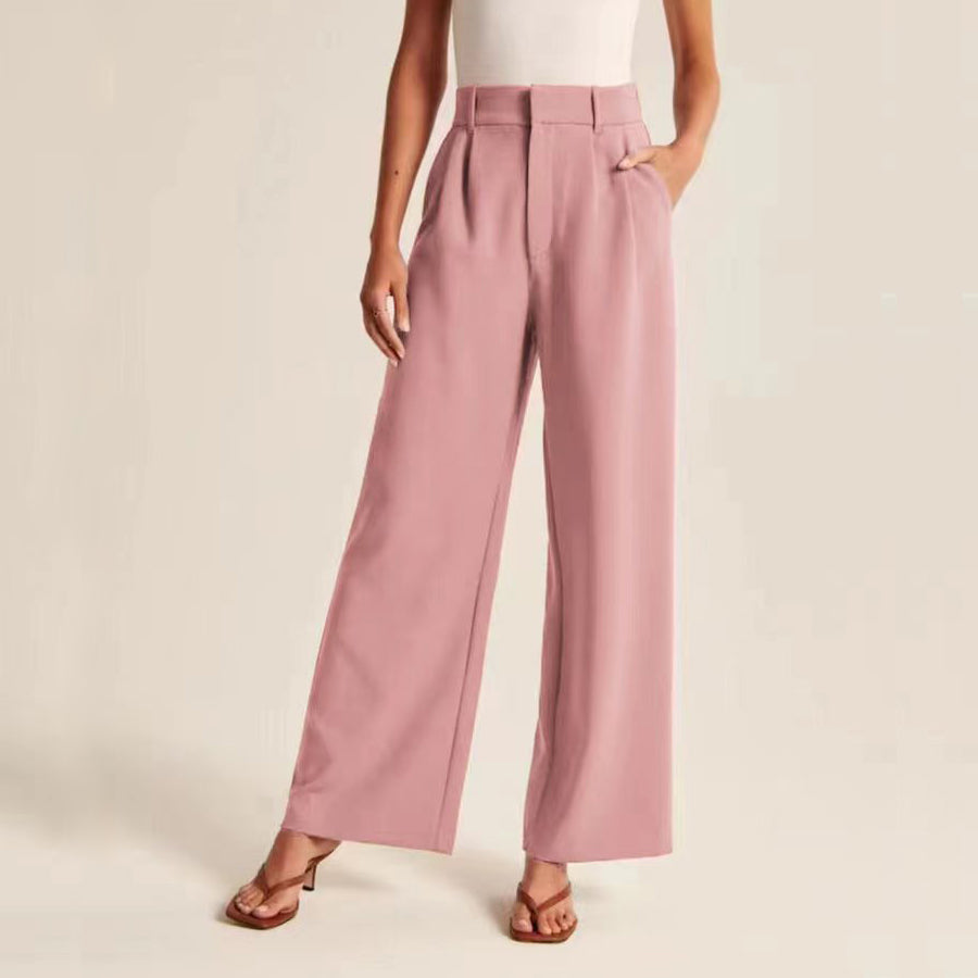 Pantalon Fluide À Jambes Larges Valentina Rossi Paris Élégant Style Féminin Sophistiqué Pour Toutes Occasions