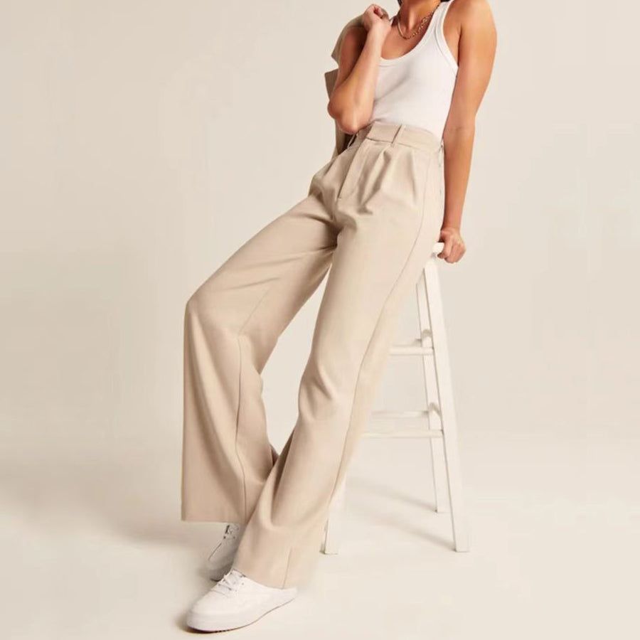 Pantalon Fluide À Jambes Larges Valentina Rossi Paris Élégant Style Féminin Sophistiqué Pour Toutes Occasions