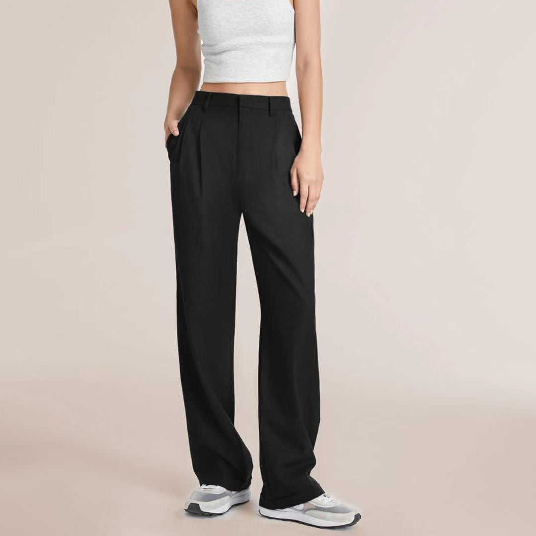 Pantalon Fluide À Jambes Larges Valentina Rossi Paris Élégant Style Féminin Sophistiqué Pour Toutes Occasions