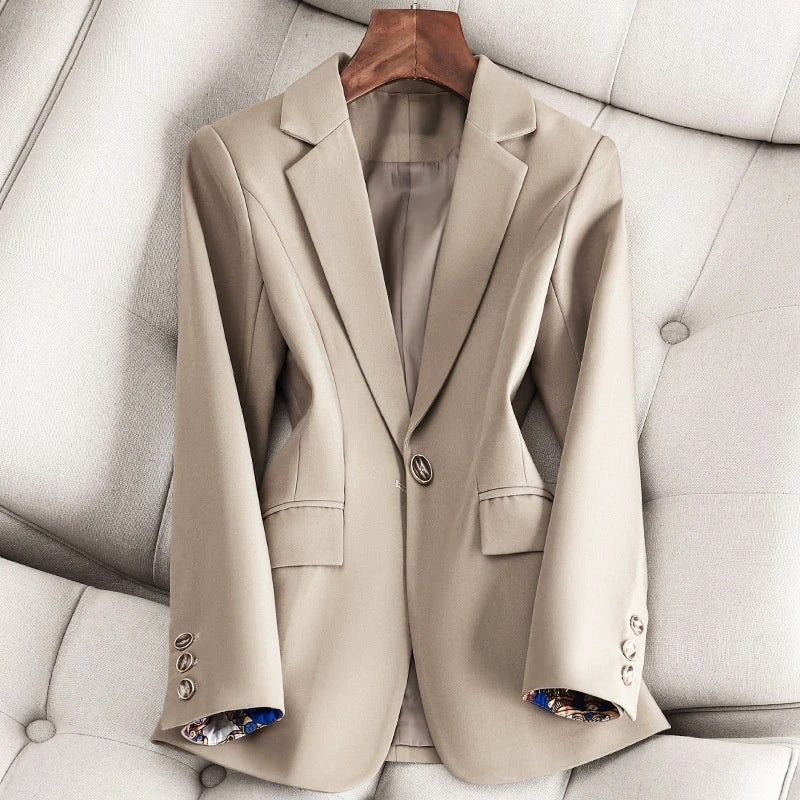 Valentina Rossi Blazer Classique Raffiné en Coton Léger pour le Bureau et Soirées Élégantes