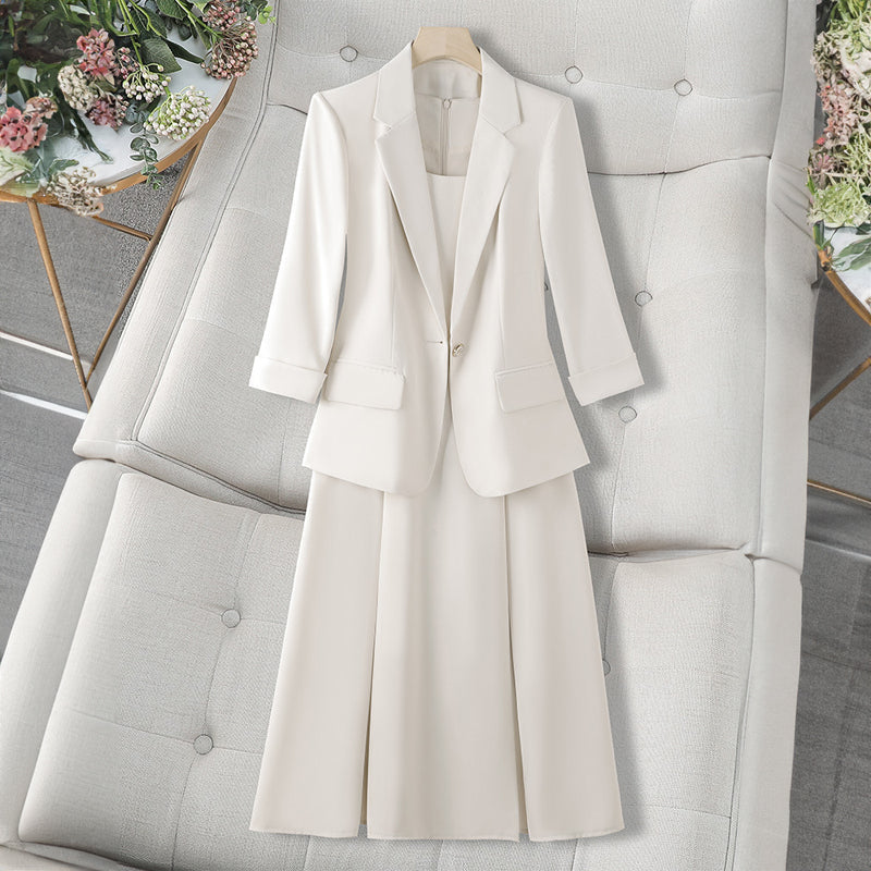Valentina Rossi Selene Ensemble 2 Pièces Blazer et Robe Sans Manches Professionnel Polyvalent