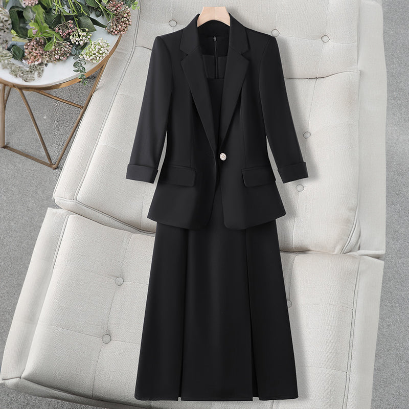 Valentina Rossi Selene Ensemble 2 Pièces Blazer et Robe Sans Manches Professionnel Polyvalent