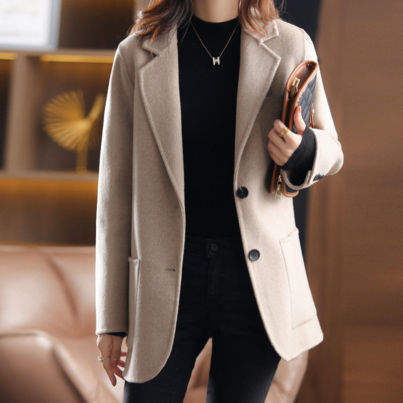 Valentina Rossi Manteau Long Divine Allure En Mélange Laine Polyamide Luxueux Et Chaud Pour Saisons