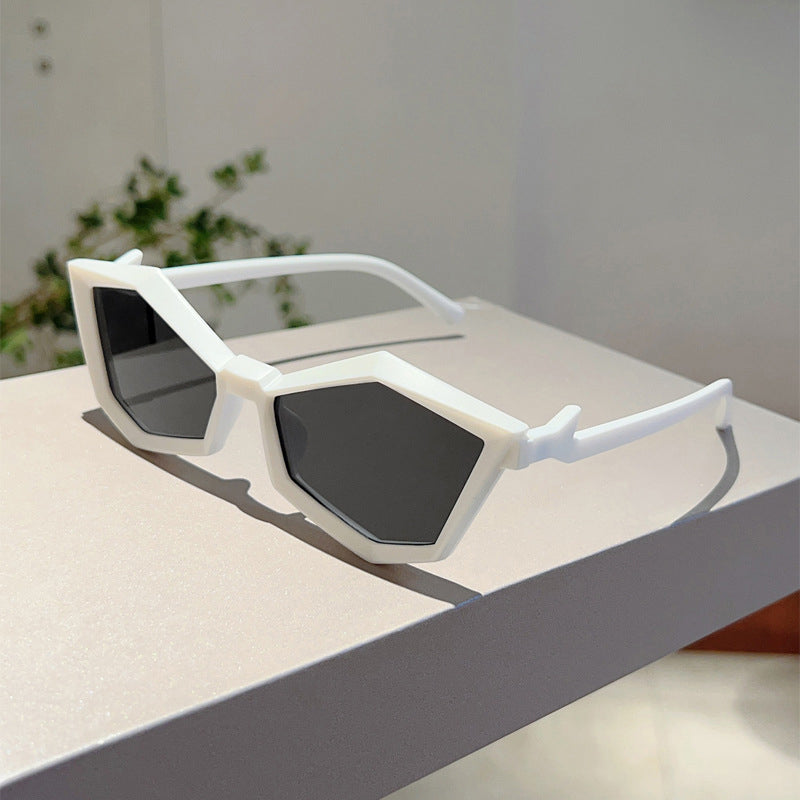 Valentina Rossi Luna Argento Lunettes De Soleil Géométriques Pour Femme Élégantes Et Claires