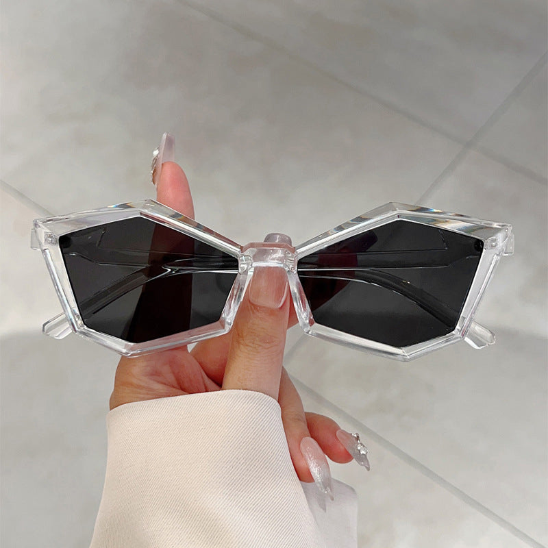 Valentina Rossi Luna Argento Lunettes De Soleil Géométriques Pour Femme Élégantes Et Claires
