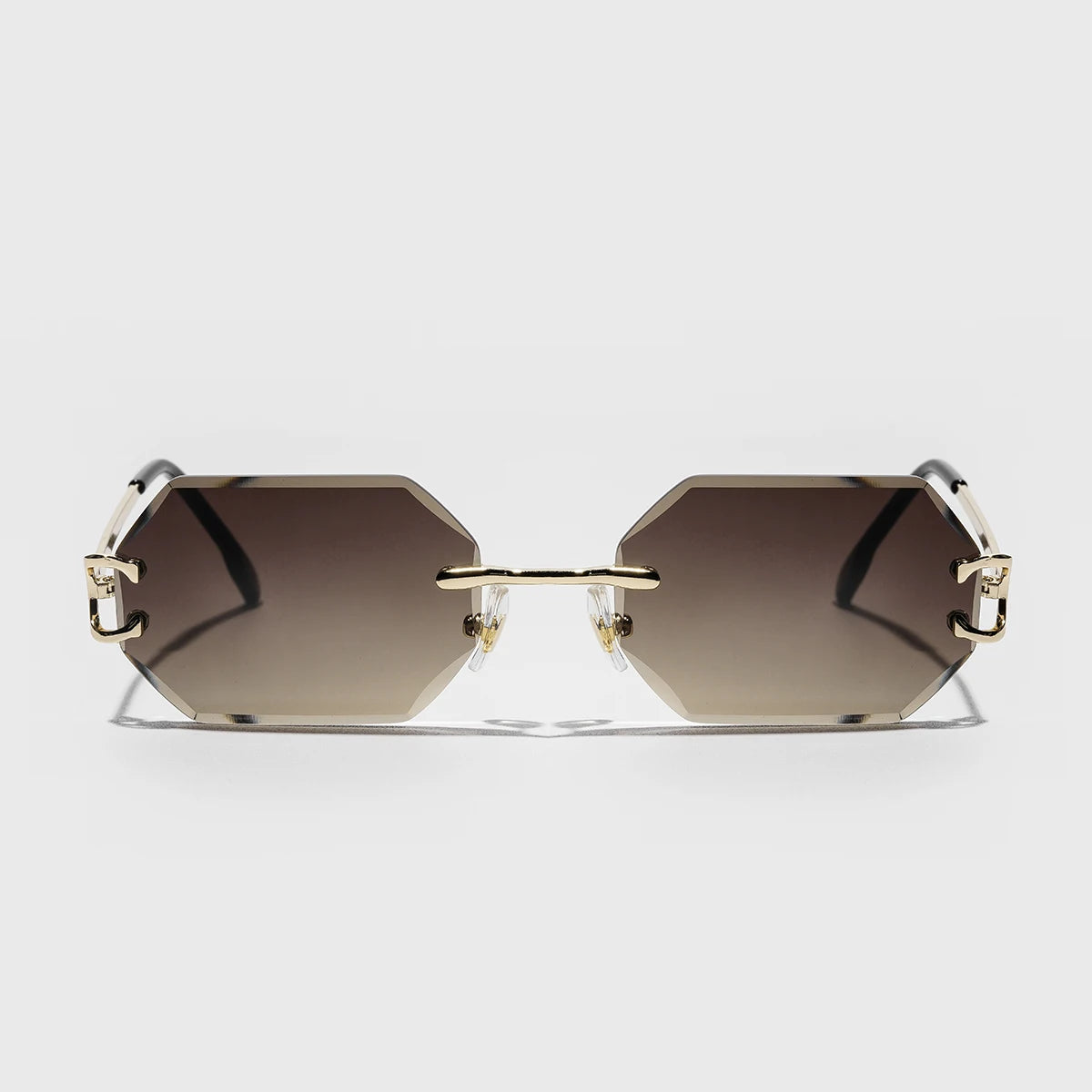 Valora Lunettes Sans Monture Octa Géométrie Audacieuse Élégance Aérée Accents Métalliques Légères