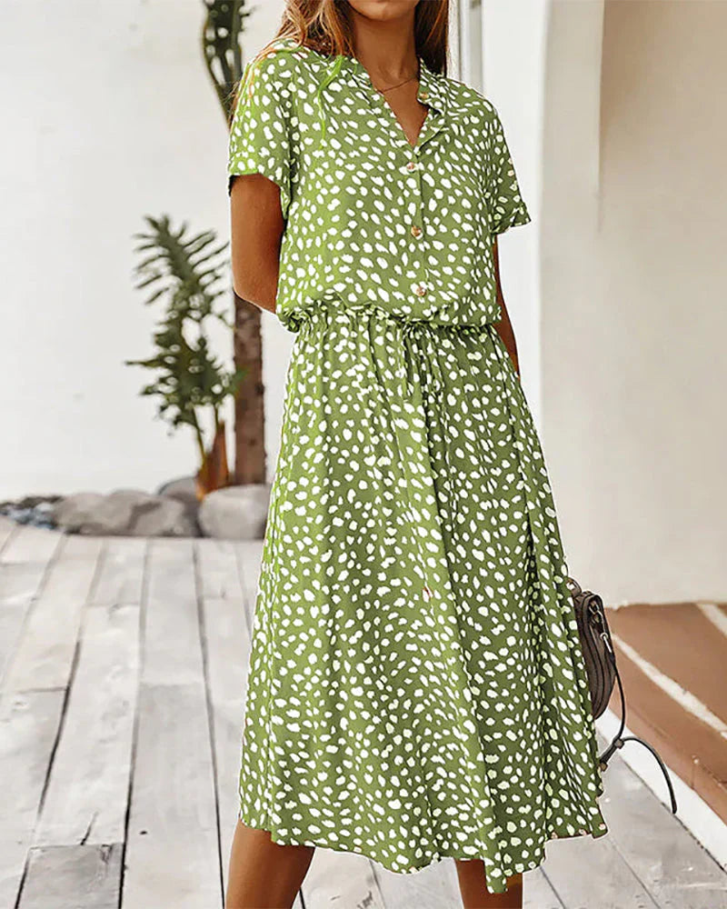 Veneta Midi Dress with Dots