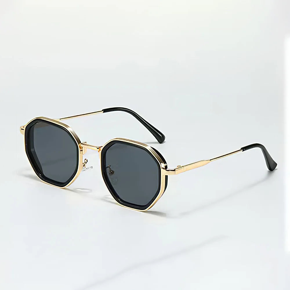 Lunettes de Soleil Vento Luxe Forme Géométrique Élégante Bras en Métal Minimaliste Confortables pour un Style Élevé