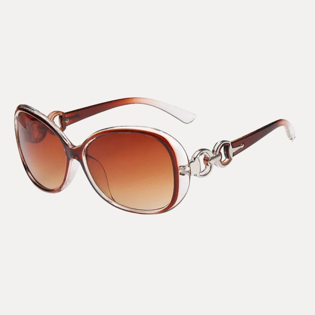 Lunettes De Soleil Veronica Retro Oversized Avec Monture XXL Et Détails Métalliques Élégants Verre Dégradé UV400