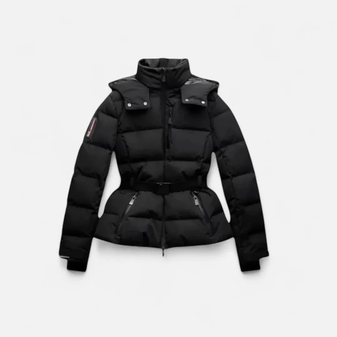Doudoune Matelassée Ceinturée Pour Femmes Étanche Léger Confortable et Élégante Imperméable