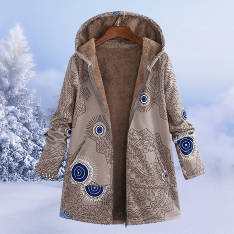 Angenehme Kapuzenfleecejacke Zoe für kalte Wintertage