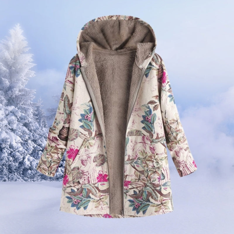 Angenehme Kapuzenfleecejacke Zoe für kalte Wintertage