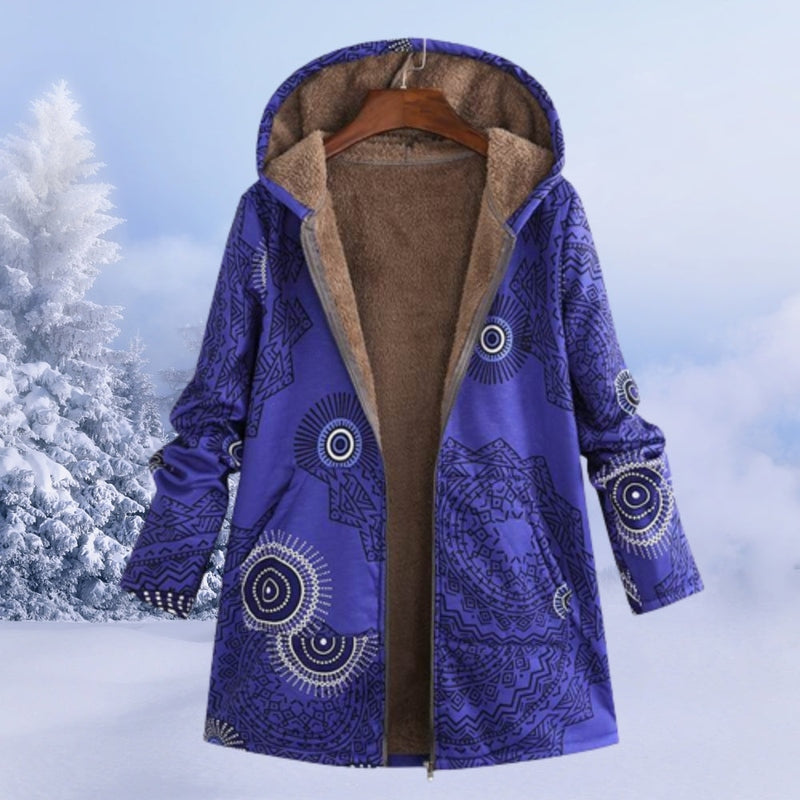 Angenehme Kapuzenfleecejacke Zoe für kalte Wintertage