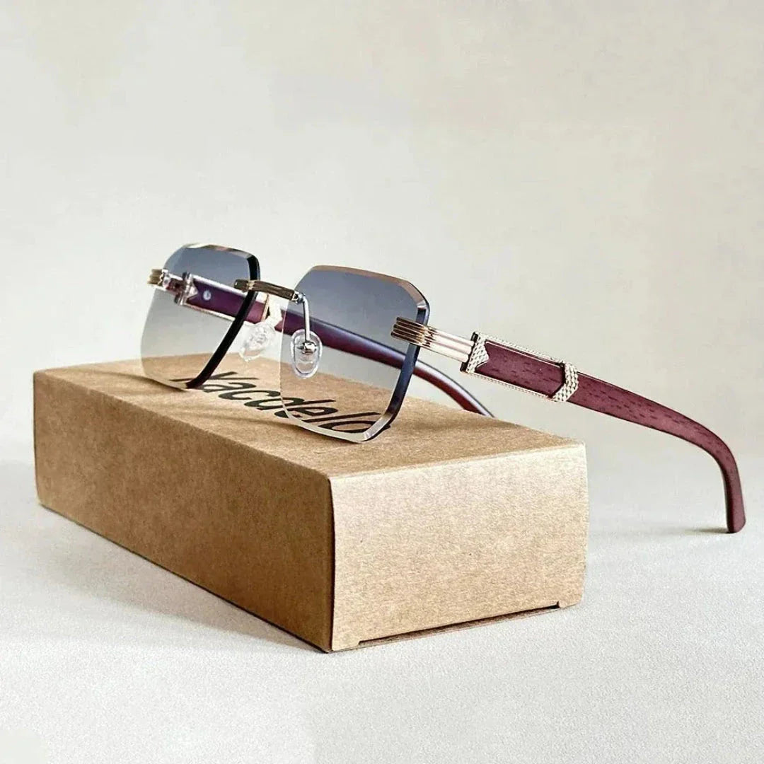 Waylynn Victor Lunettes De Soleil Sans Monture Carrées Dégradé Pour Femmes Montures Géométriques Modernes