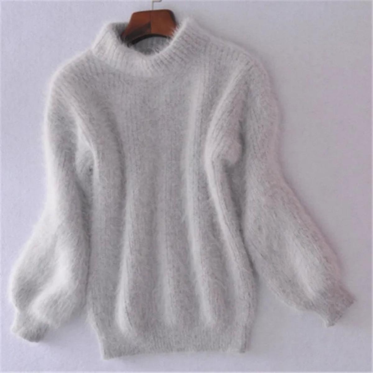 Fiona Pull Maille Chaud À Col Haut Pour Femmes Tendance Et Polyvalent Avec Jeans Ou Jupes