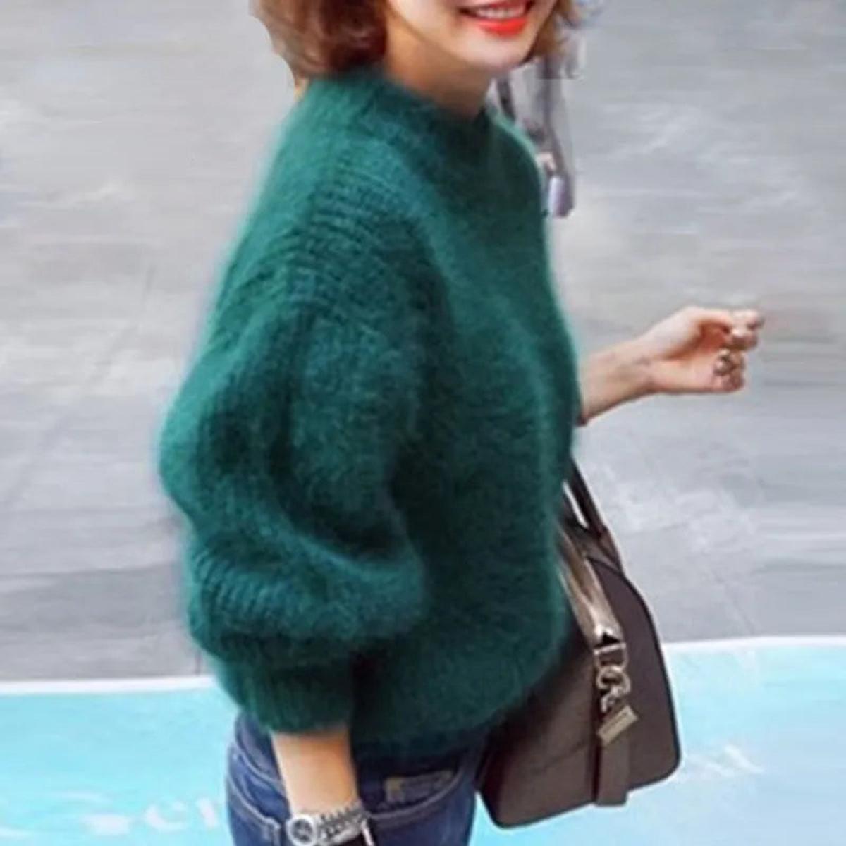 Fiona Pull Maille Chaud À Col Haut Pour Femmes Tendance Et Polyvalent Avec Jeans Ou Jupes